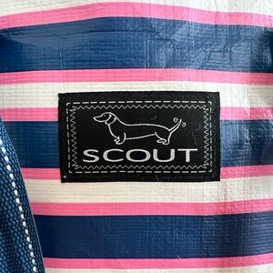 Scout Pink and Blue Striped Bag